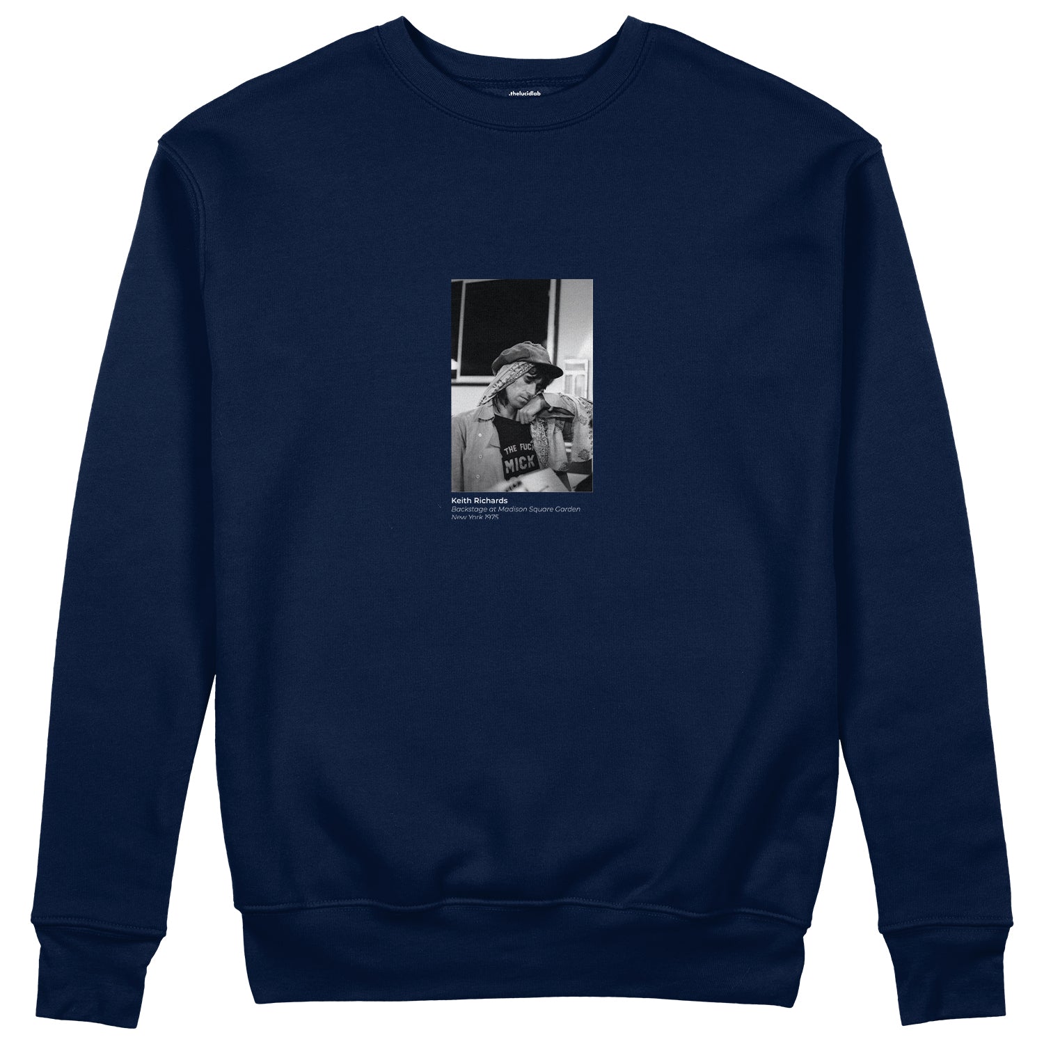 Keith Richards backstage at Madison Square Garden New York 1975 Sweatshirt
