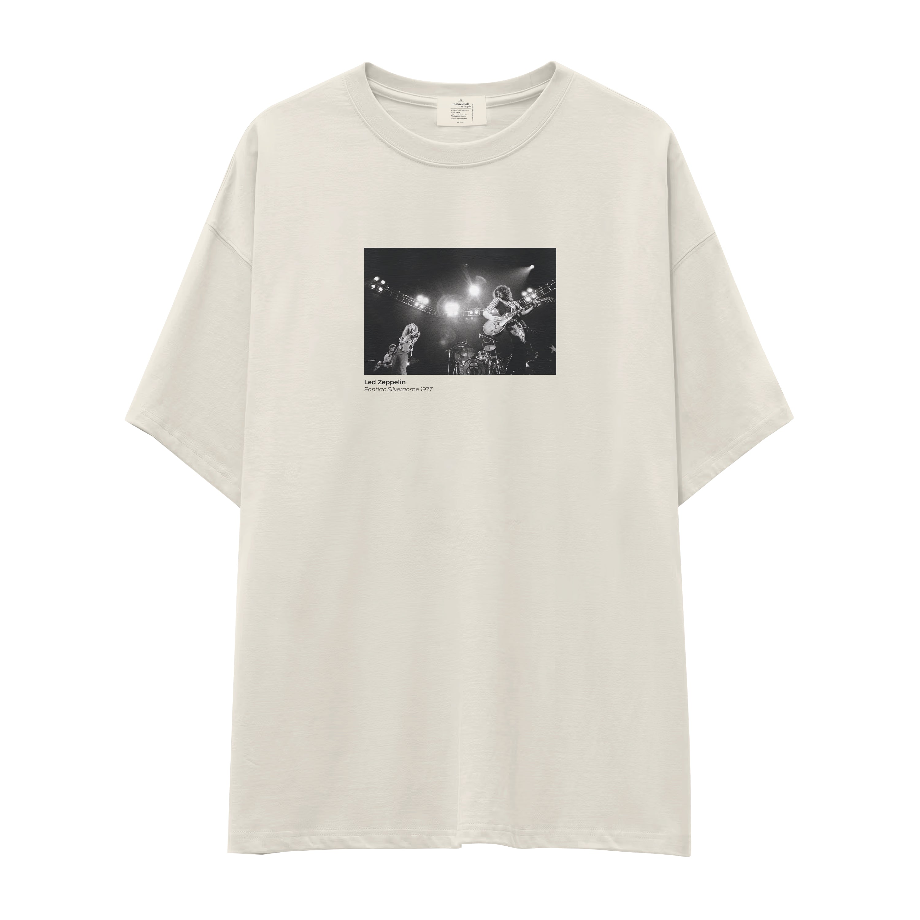Led Zeppelin Pontiac Silverdome 1977 Oversize Tişört