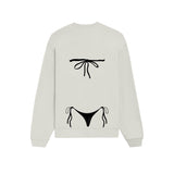 Black Bikini Oversize Sweatshirt