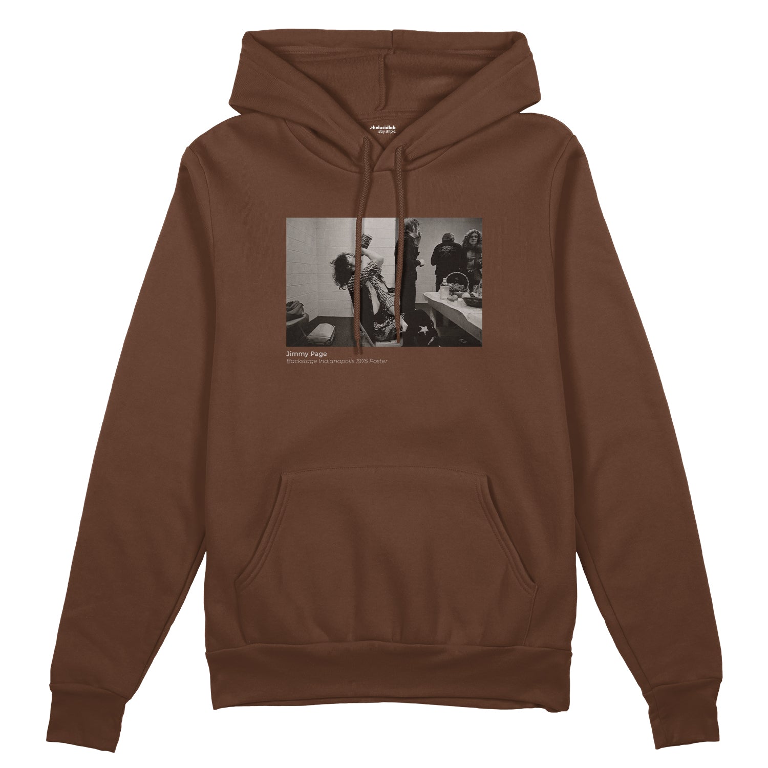 Jimmy Page Backstage Indianapolis 1975 Oversize Hoodie