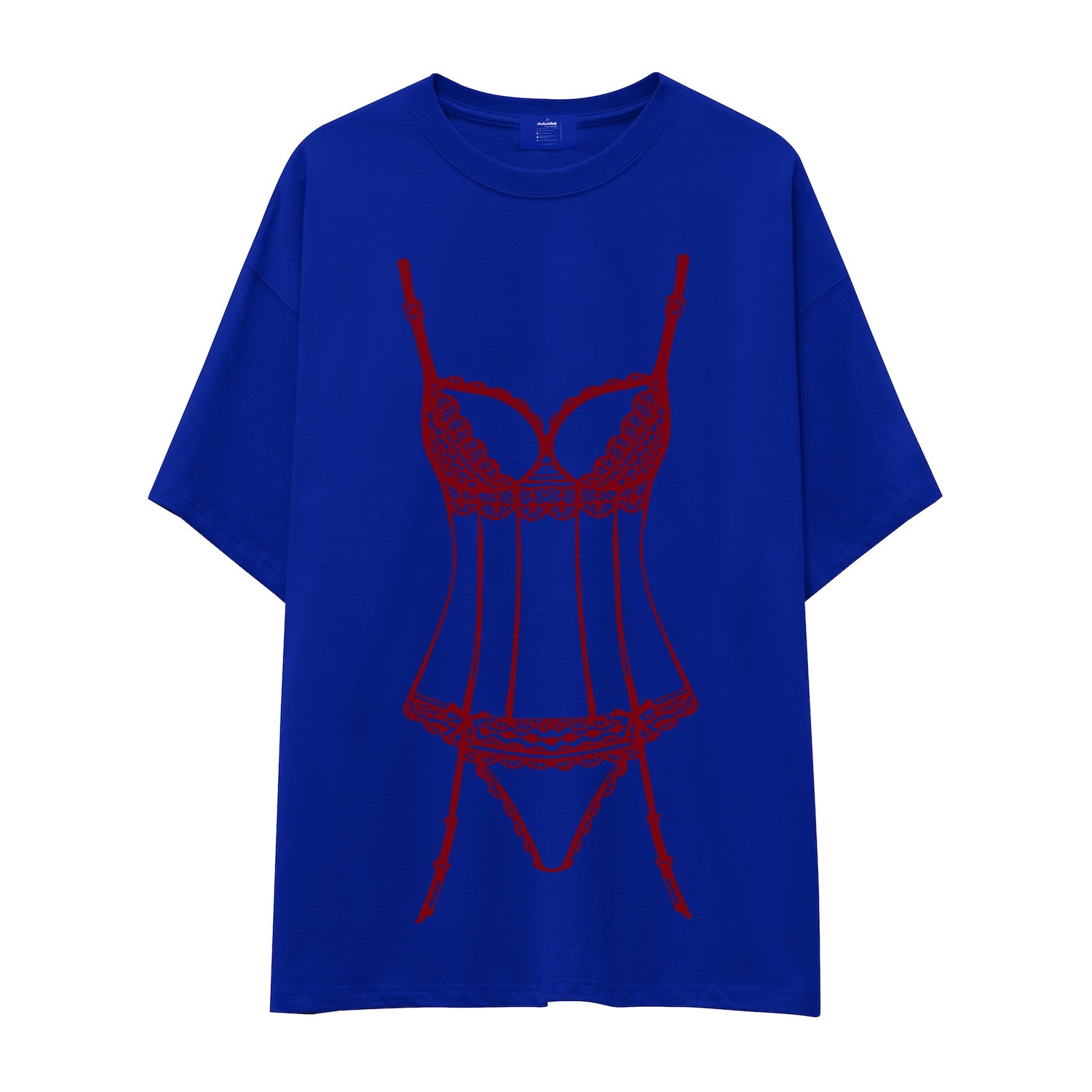 Bordeaux Silhouette Oversize Tişört