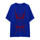 Bordeaux Silhouette Oversize Tişört