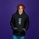 Marine Pattern Study Oversize Hoodie