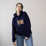 Color Study, Squares With Concentric Circles Hoodie