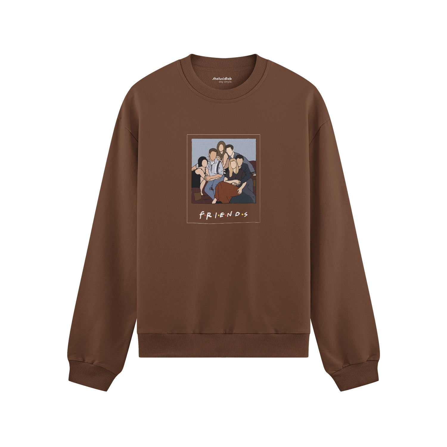 Friends Silüetli Oversize Sweatshirt