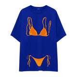 Orange Bikini Oversize Tişört