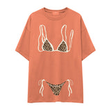 Leopard Bikini Oversize Tişört