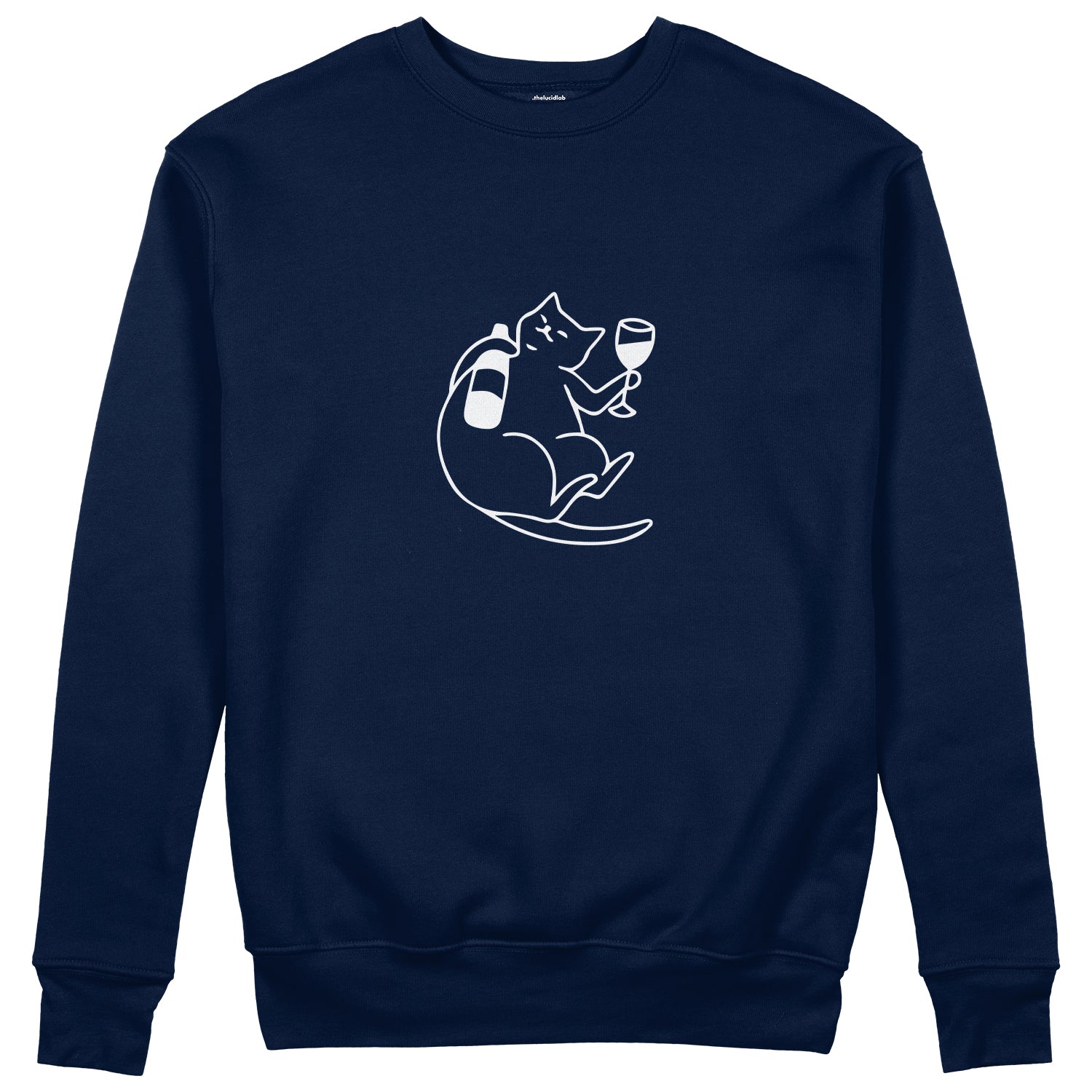 Wine Lover Cat Sweatshirt