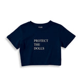 Protect The Dolls Crop Tişört