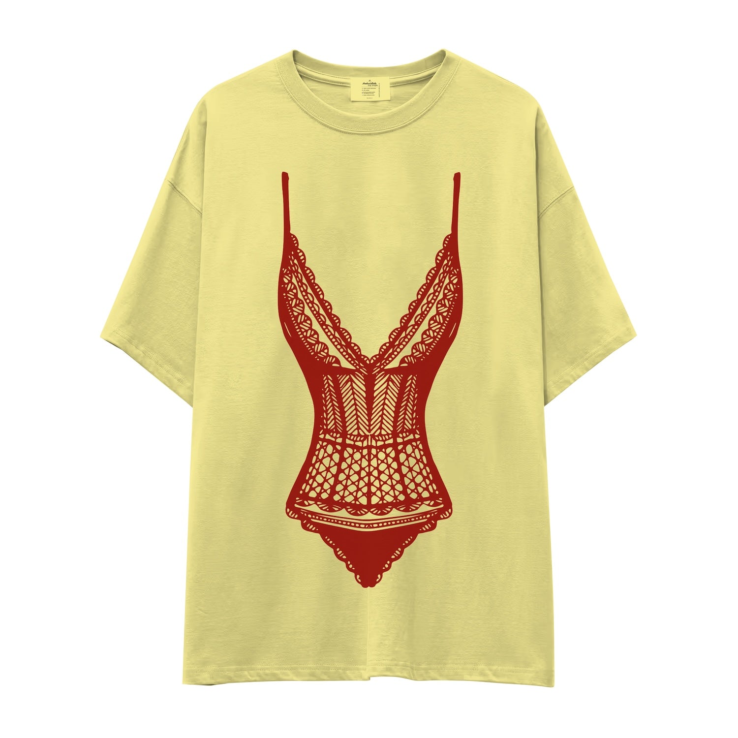 Bordeaux Contour Oversize Tişört