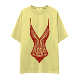 Bordeaux Contour Oversize Tişört