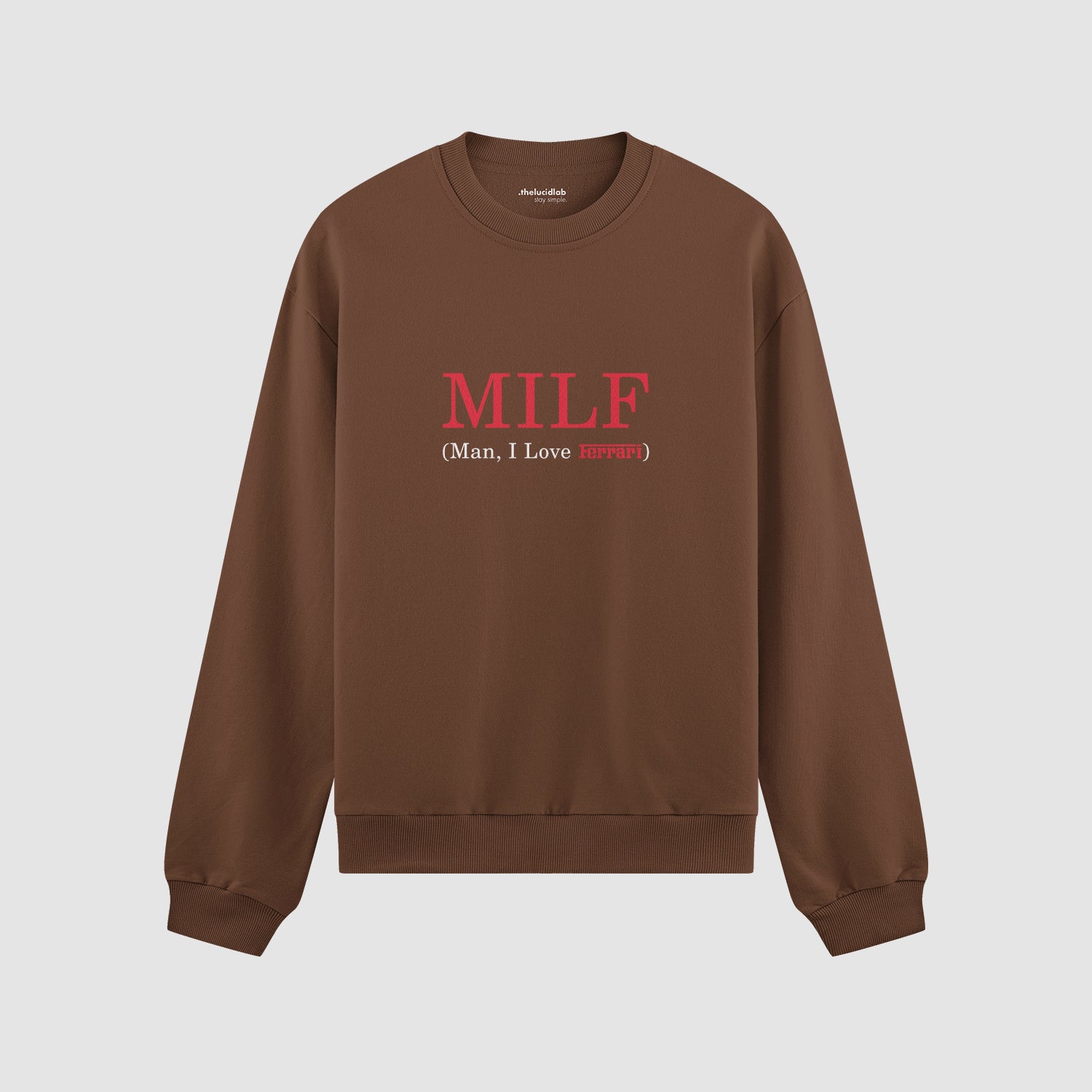 MILF / Man I Love Ferrari Oversize Sweatshirt