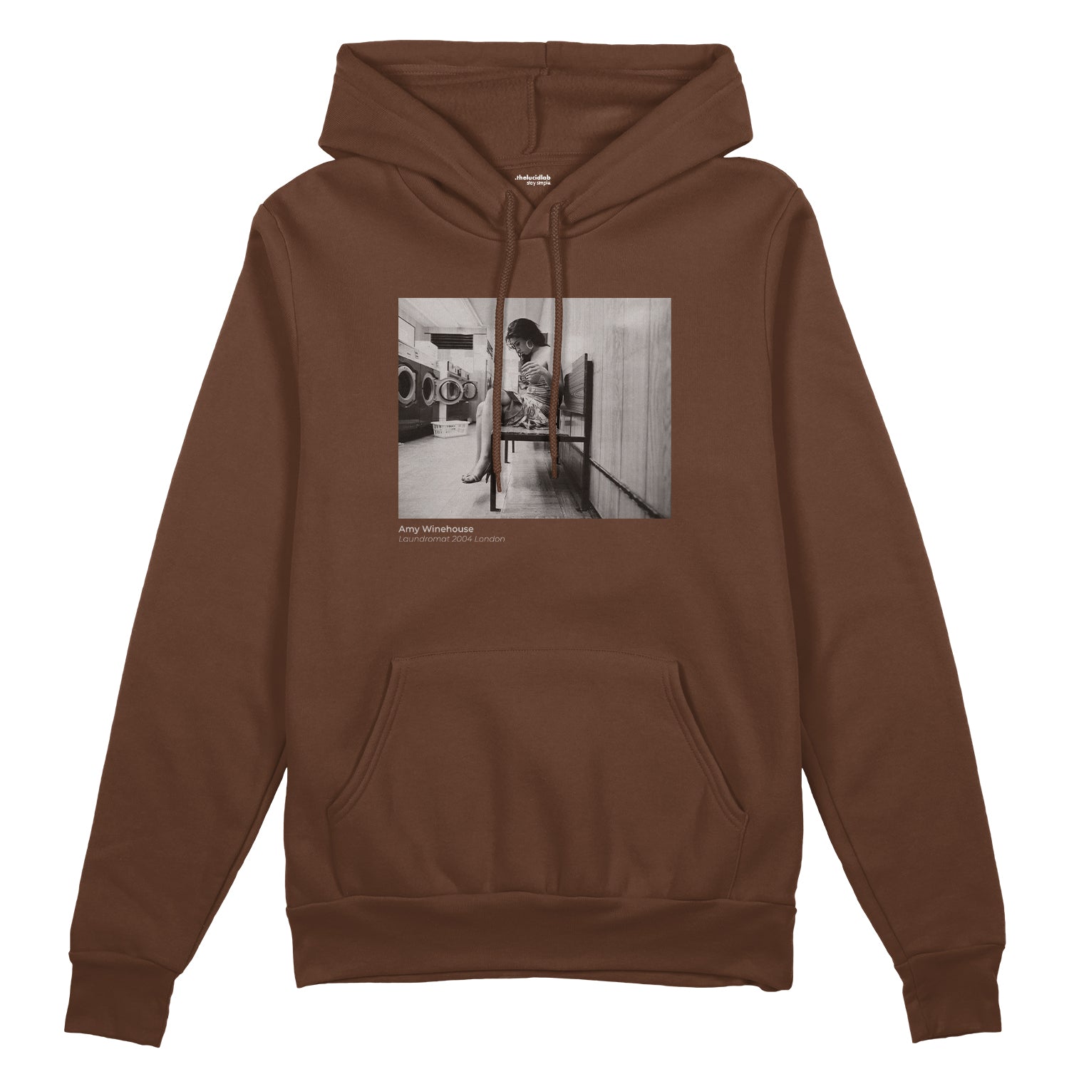 Amy Winehouse at the laundromat 2004 Oversize Hoodie