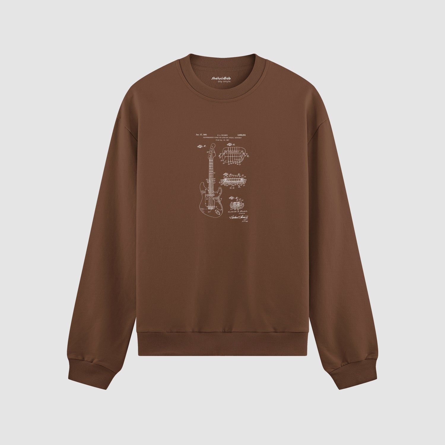 Fender Stratocaster Gitar Oversize Sweatshirt
