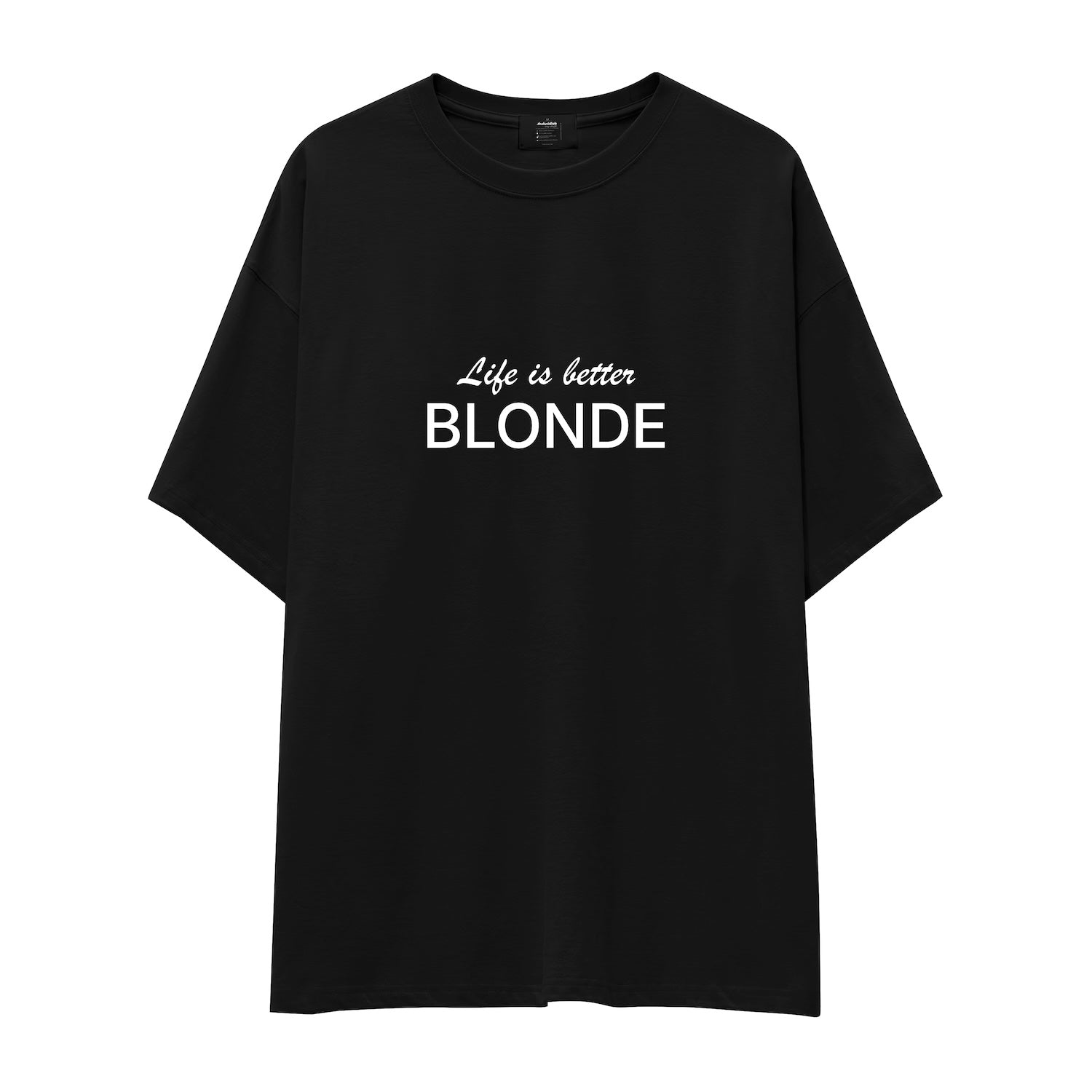 Life is better Blonde Oversize Tişört