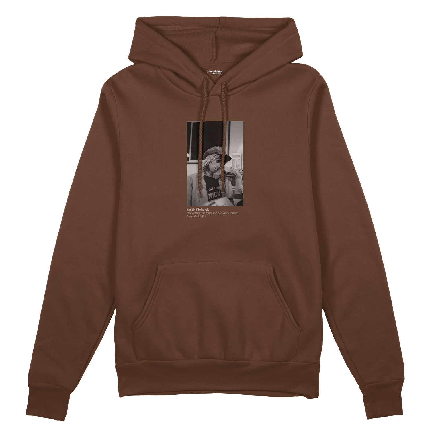 Keith Richards backstage at Madison Square Garden New York 1975 Oversize Hoodie