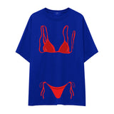 Red Bikini Oversize Tişört