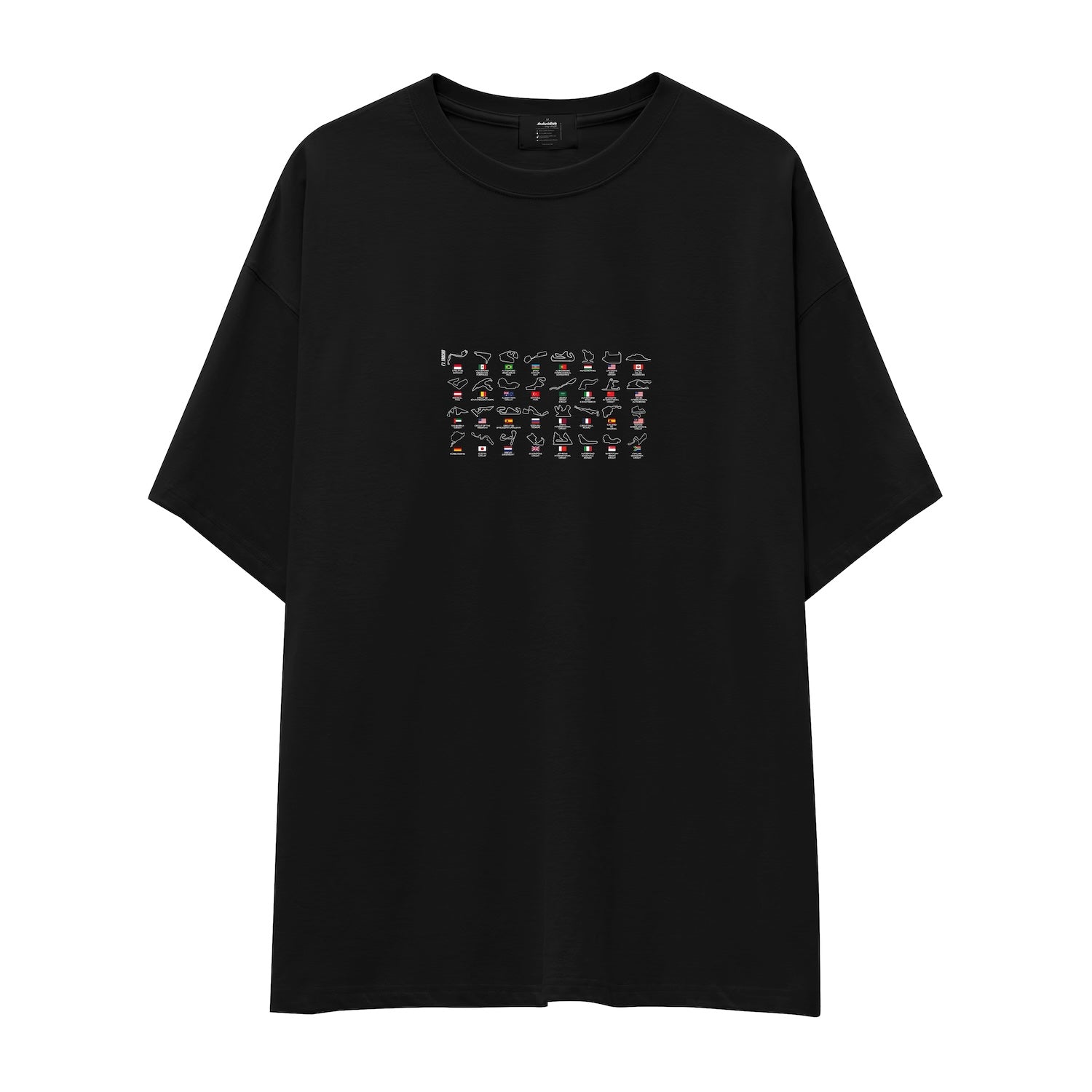All Tracks / Formula 1 Pistleri Oversize Tişört