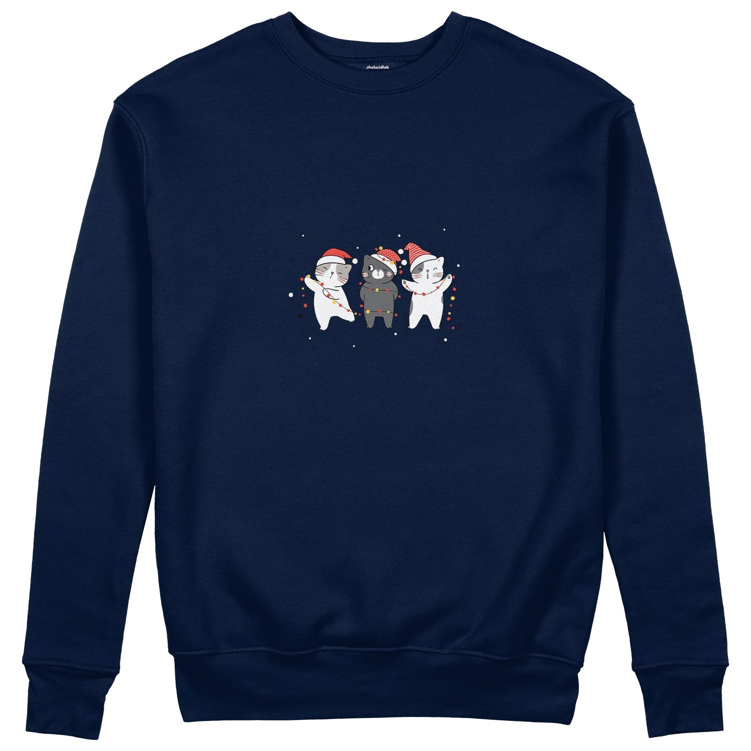 Tangled Christmas Cats Sweatshirt