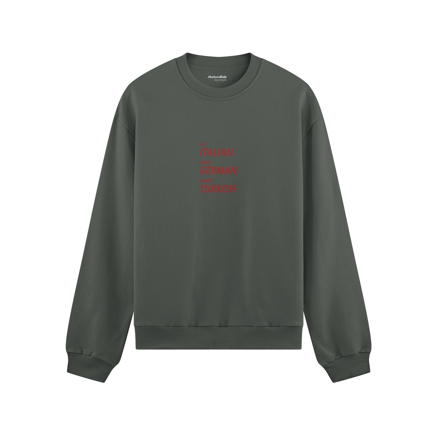Eat Drive Marry Oversize Sweatshirt