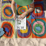 Color Study, Squares With Concentric Circles Plaj Havlusu
