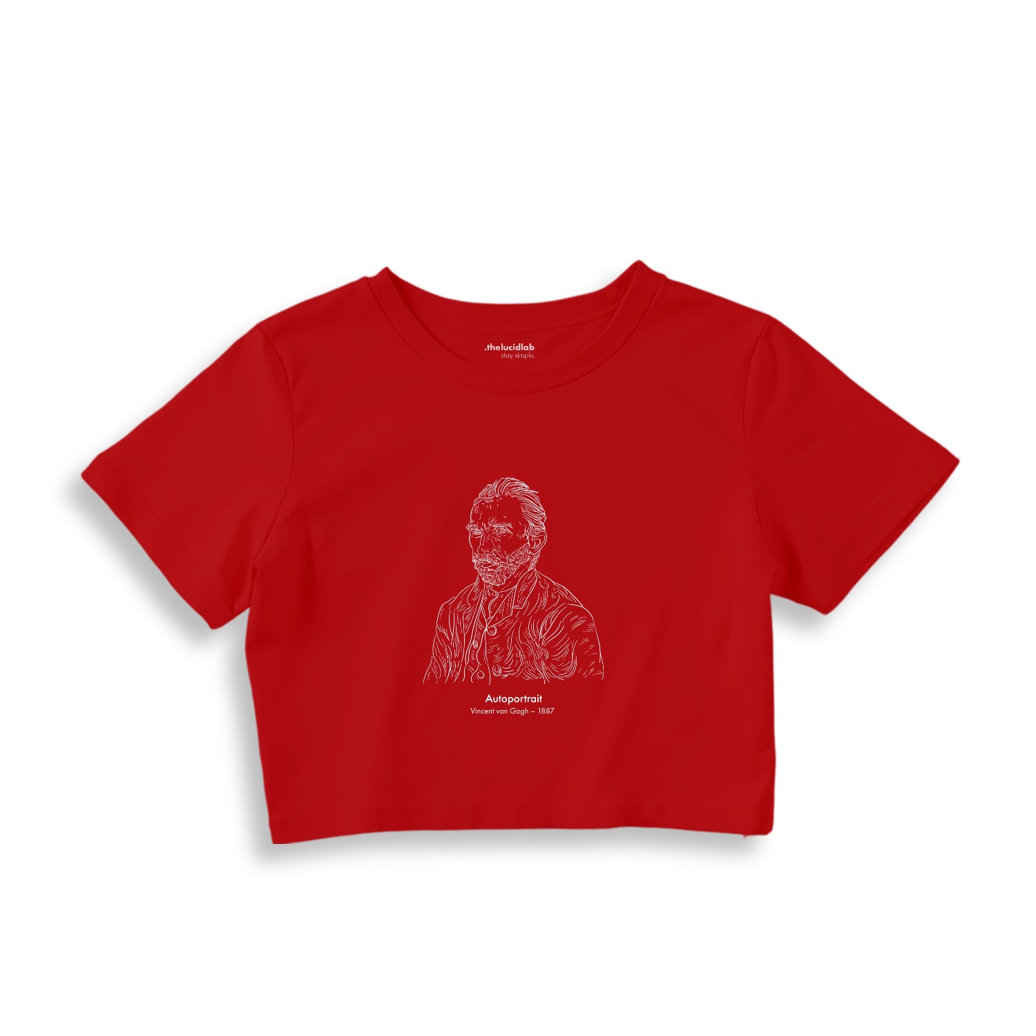 Vincent Van Gogh Autoportrait 1887 Crop Tişört