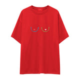 Boobs & Hearts Oversize Tişört