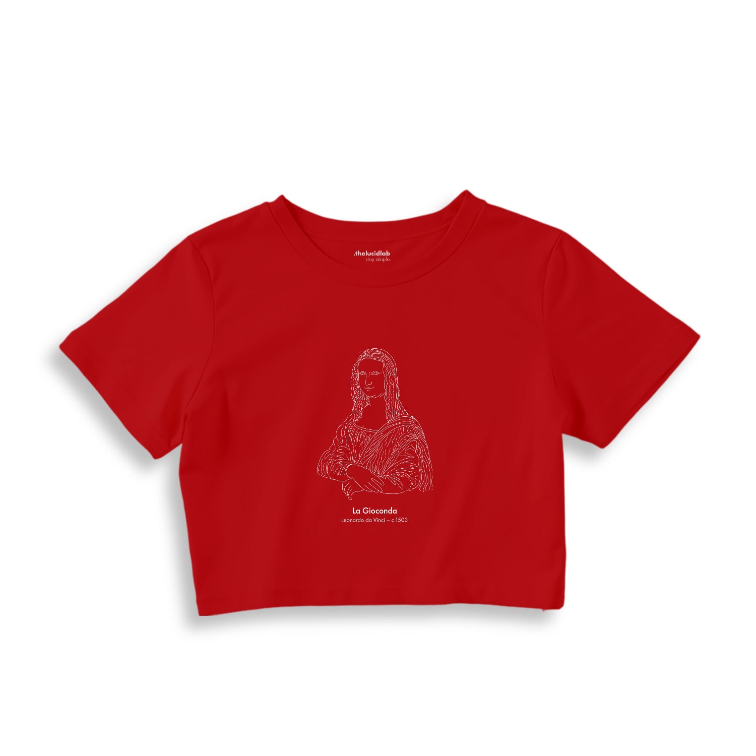La Gioconda Crop Tişört