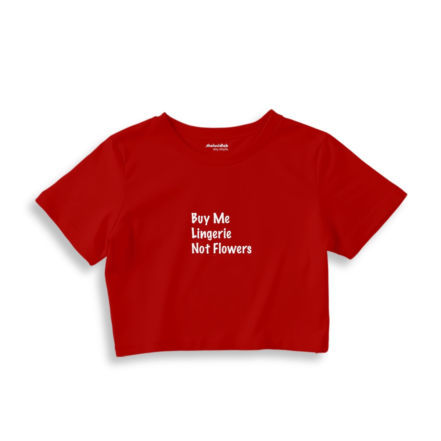 Buy Me Lingerie Crop Tişört