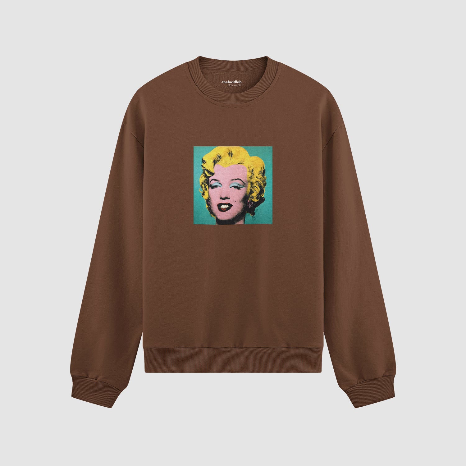 Andy Warhol / Marilyn Monroe Blue Oversize Sweatshirt