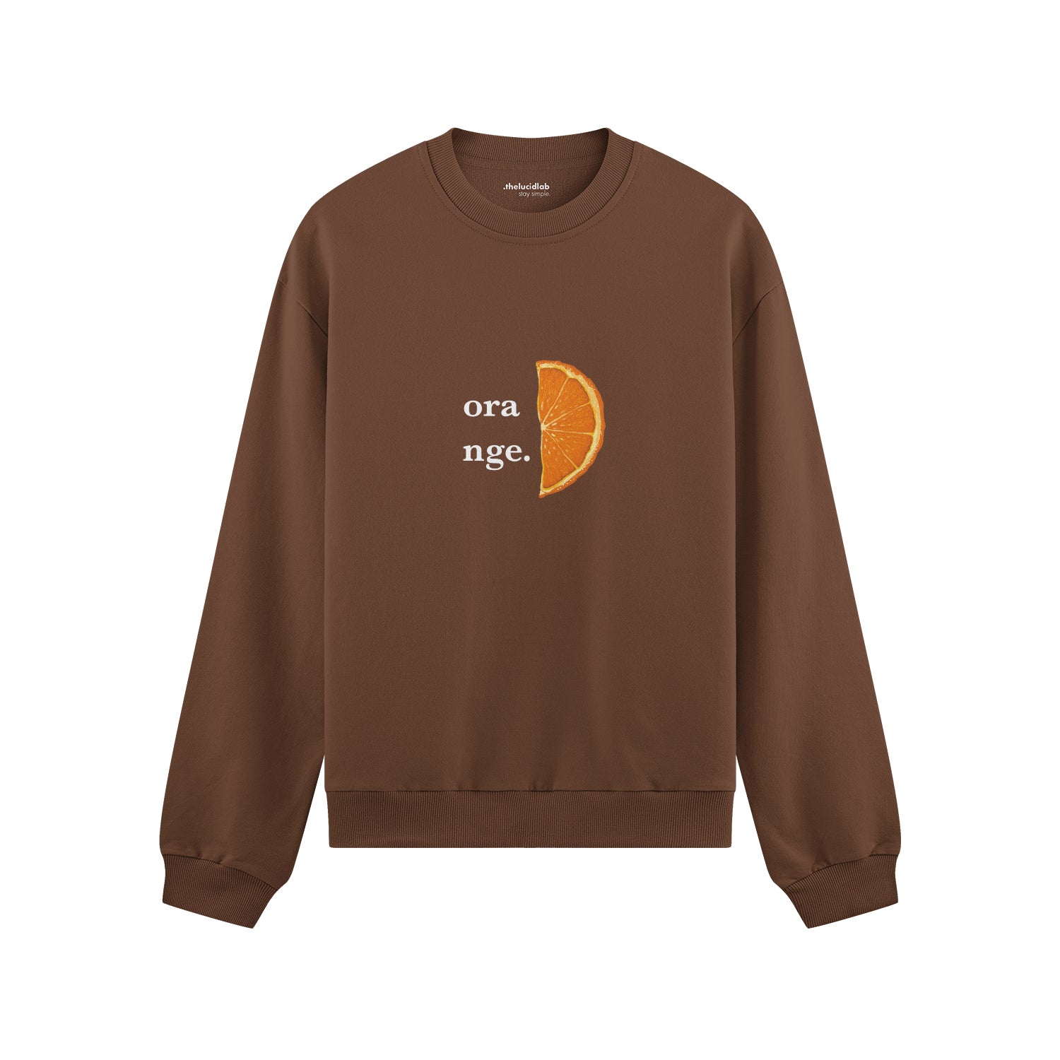 Orange Oversize Sweatshirt