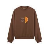 Orange Oversize Sweatshirt