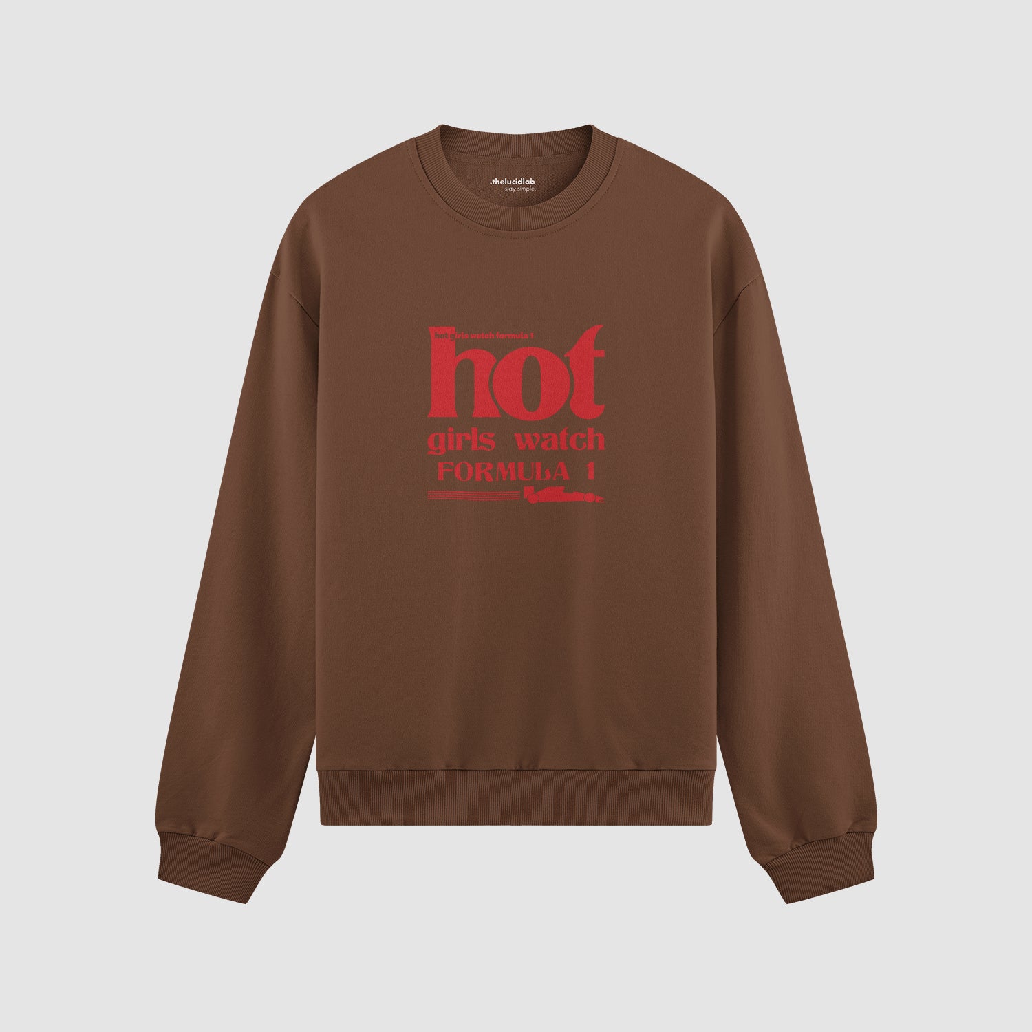 Hot Girls Watch Formula 1 Oversize Sweatshirt