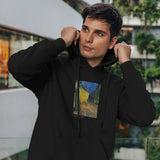 Café Terrace at Night Oversize Hoodie