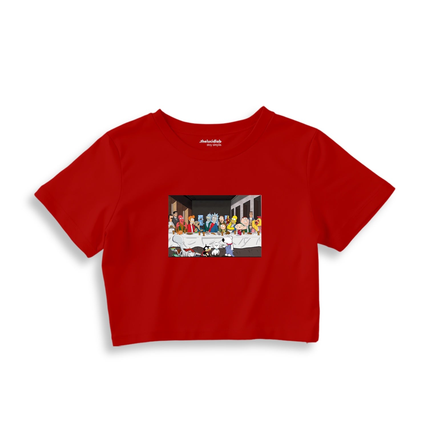 Champions Last Supper Crop Tişört