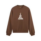 Minimal Christmas Tree Oversize Sweatshirt