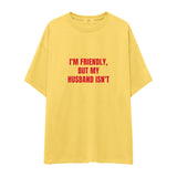 But My Husband Oversize Tişört