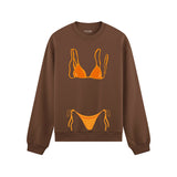 Orange Bikini Oversize Sweatshirt