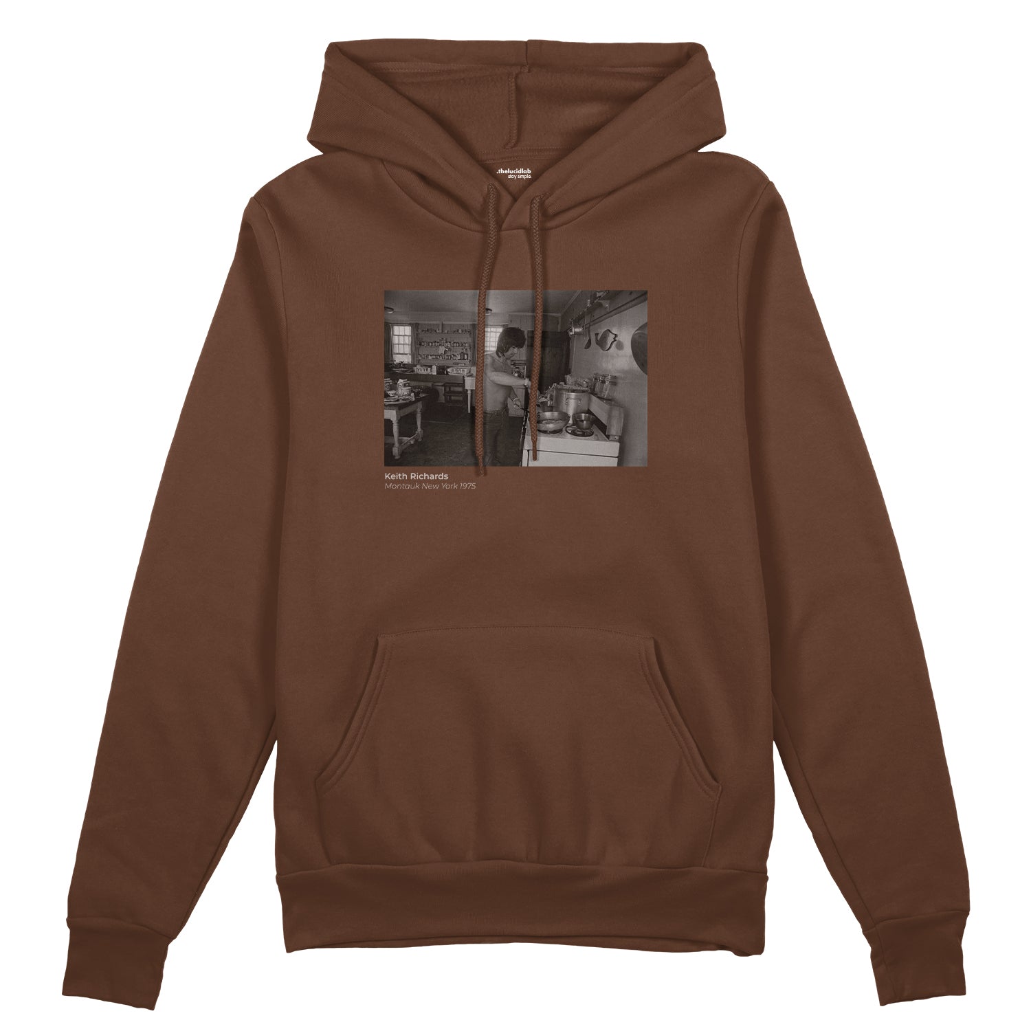 Keith Richards Montauk New York 1975 Oversize Hoodie