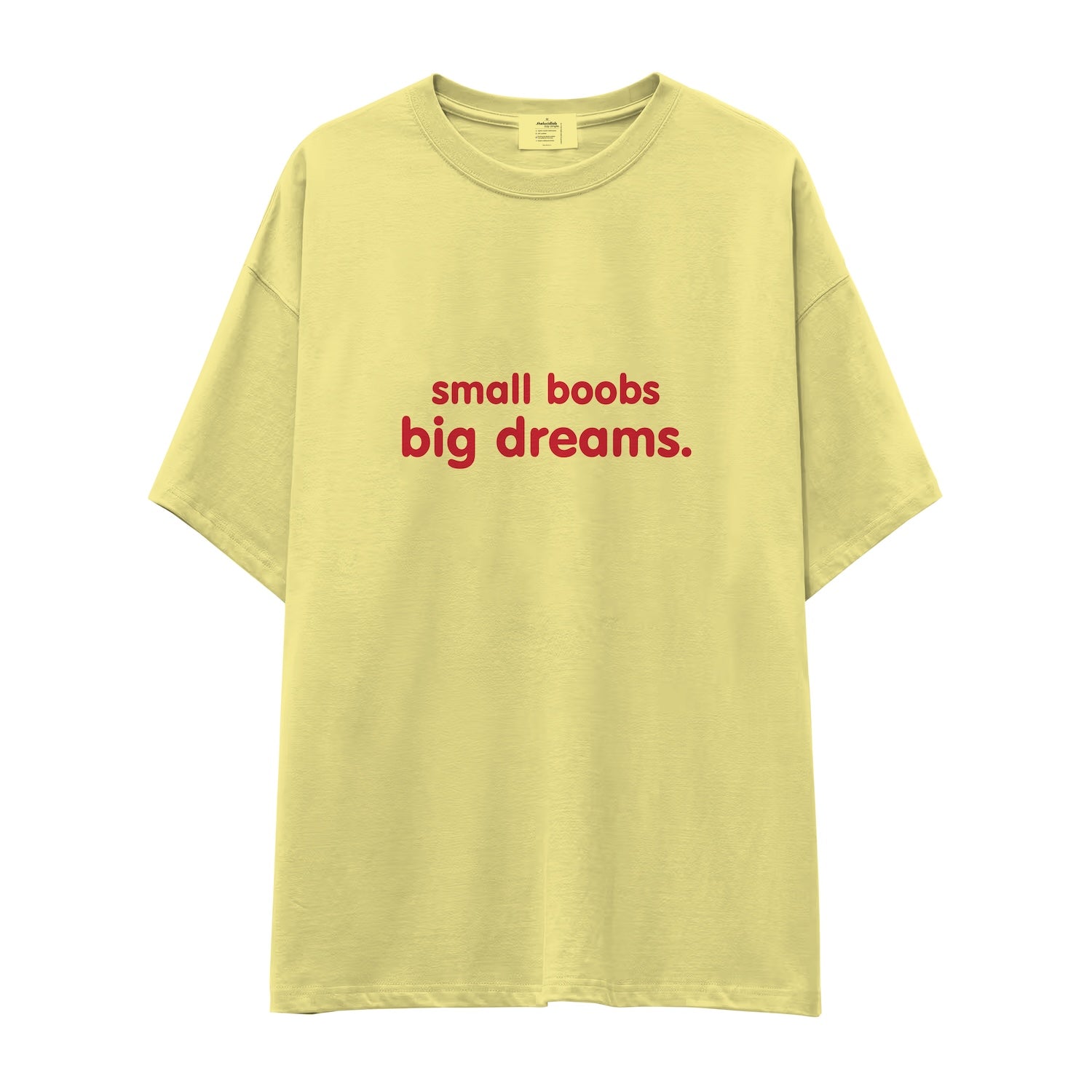 Small Boobs Big Dreams Oversize Tişört