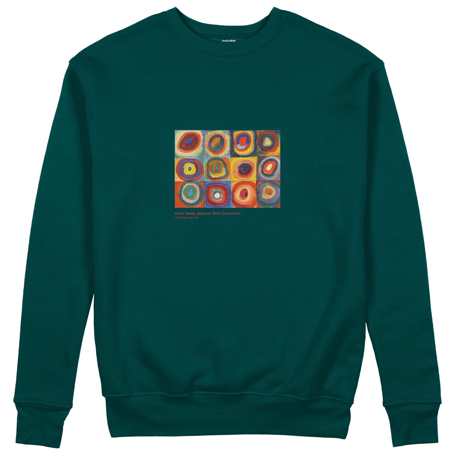 Color Study, Squares With Concentric Circles Sweatshirt