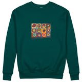 Color Study, Squares With Concentric Circles Sweatshirt