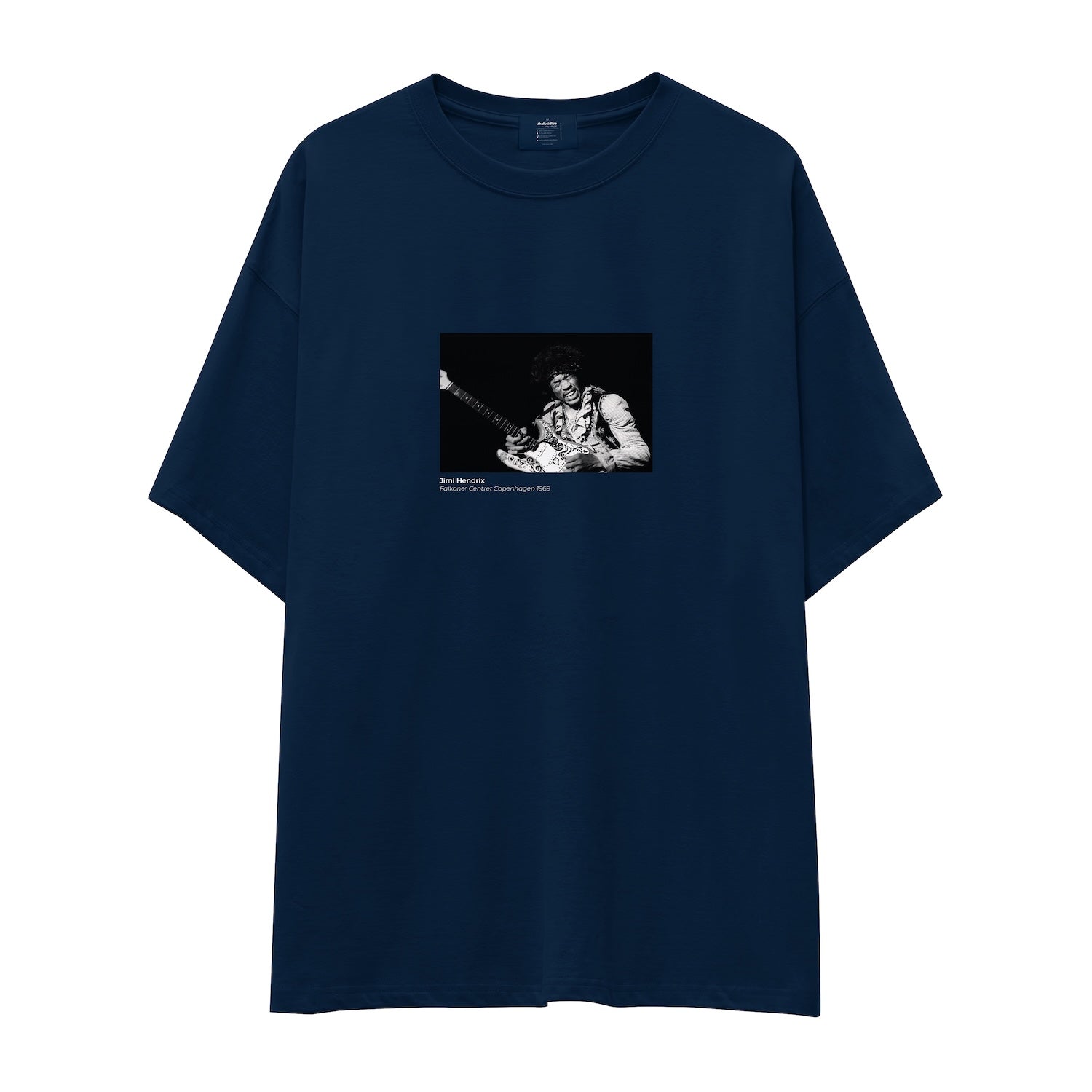 Jimi Hendrix Falkoner Centret Copenhagen 1969 Oversize Tişört