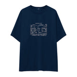 Basketball Court Oversize Tişört