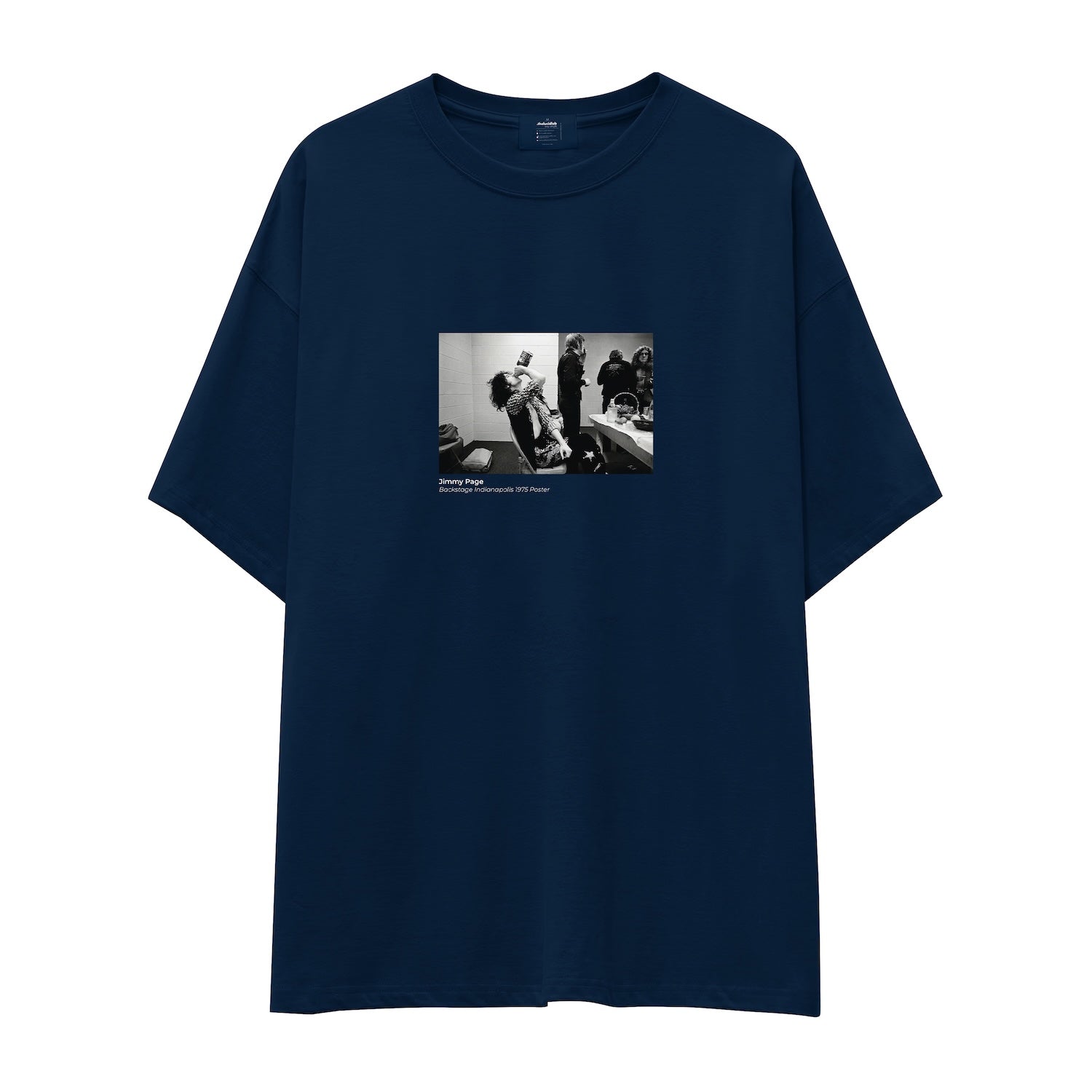 Jimmy Page Backstage Indianapolis 1975 Oversize Tişört