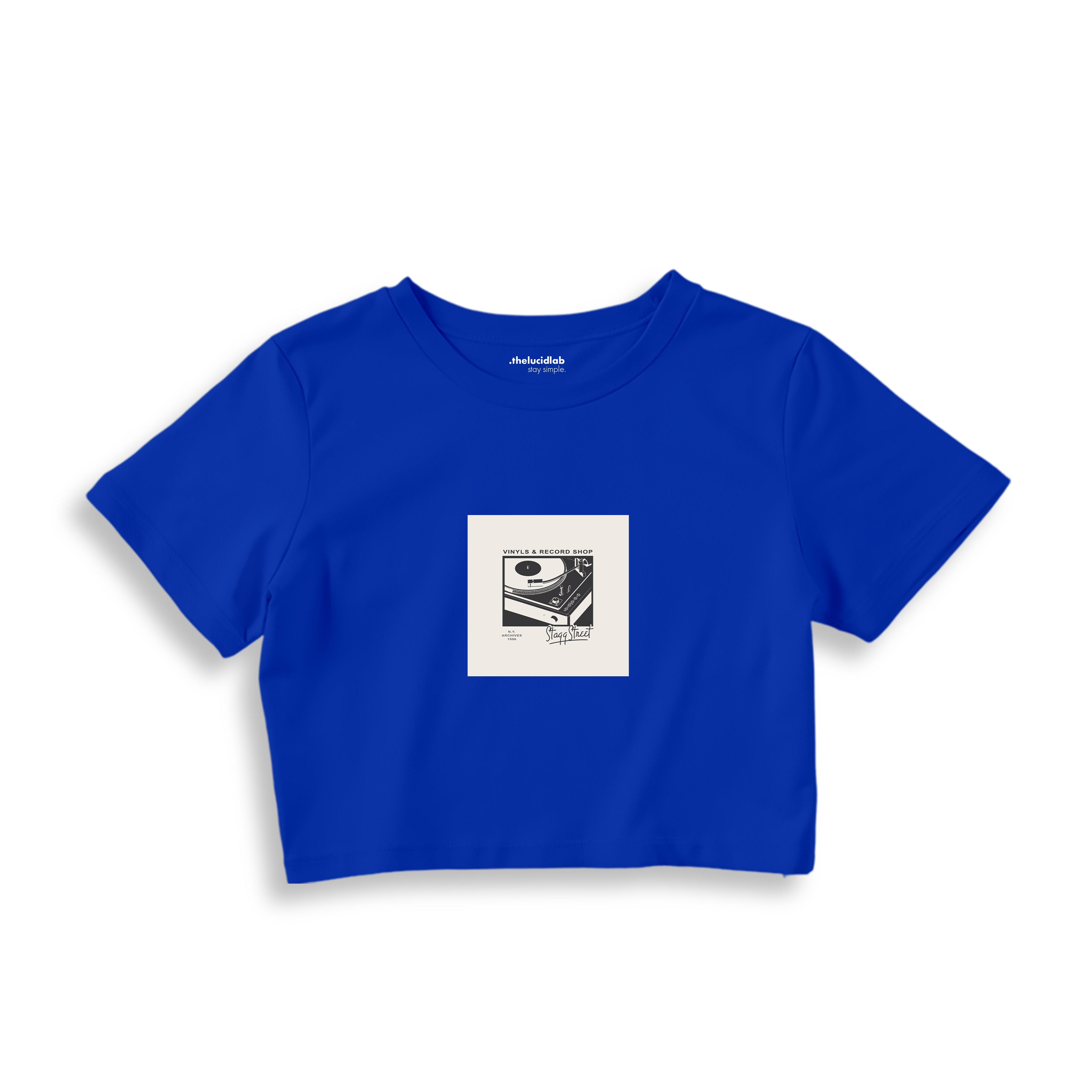 Vinyl Dreams Crop Tişört