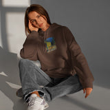 Café Terrace at Night Oversize Hoodie