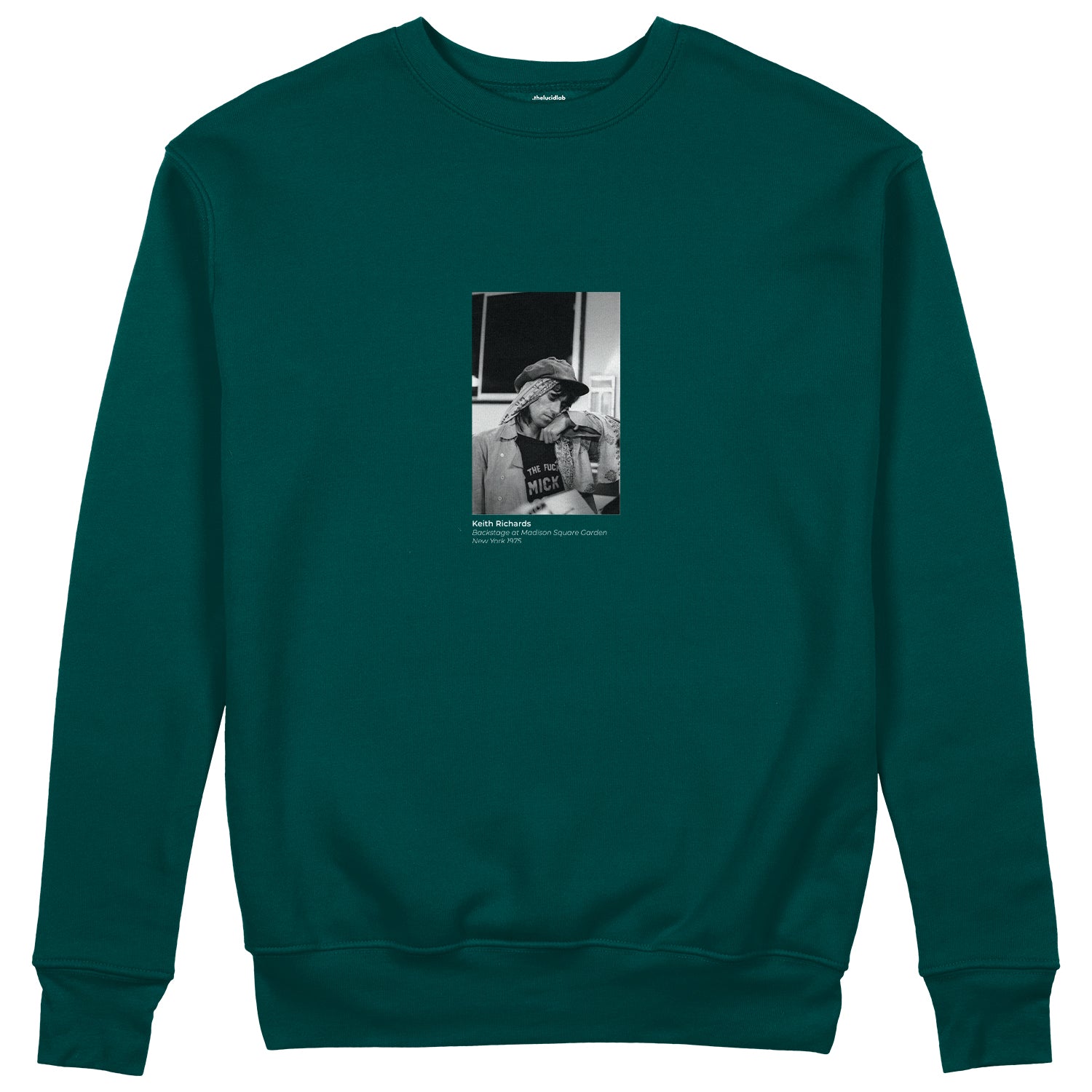 Keith Richards backstage at Madison Square Garden New York 1975 Sweatshirt