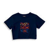 Pasta Sex Wine Crop Tişört