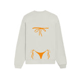 Orange Bikini Oversize Sweatshirt